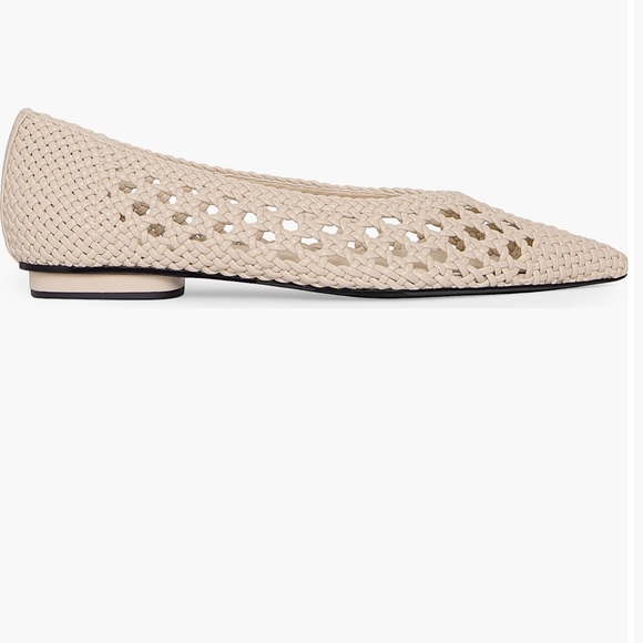 BNWT Rebecca Minkoff Cream Woven Flats, size 9 - Picture 3 of 5
